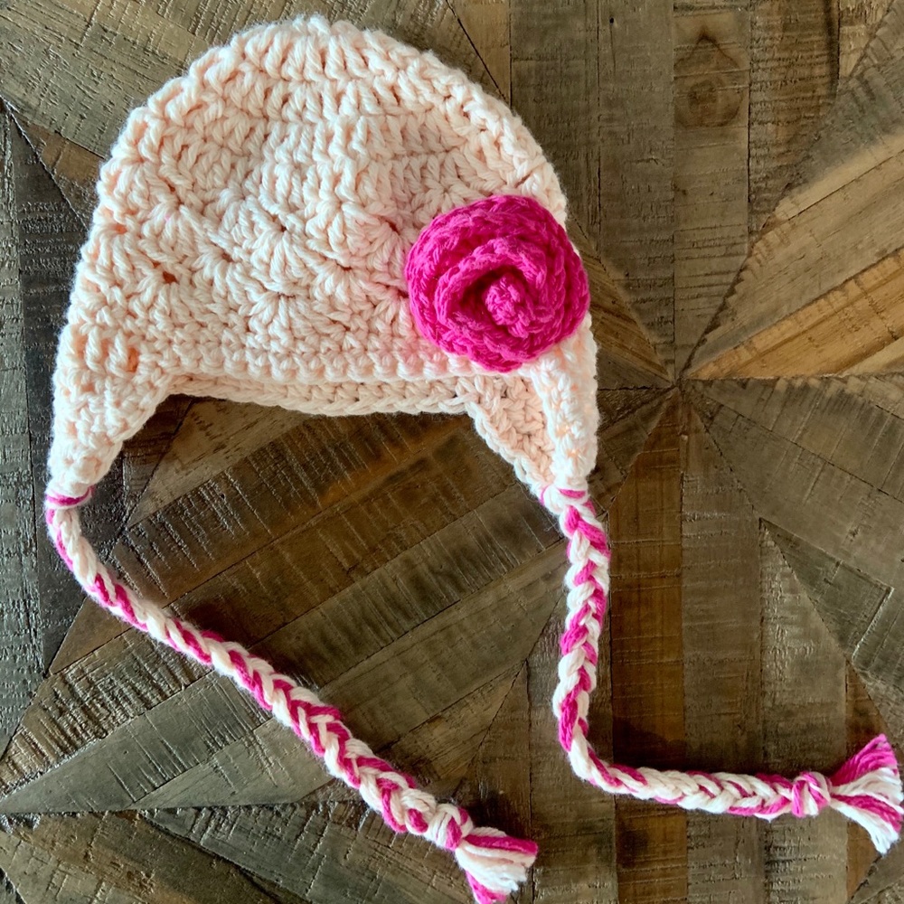 Crochet cotton hat